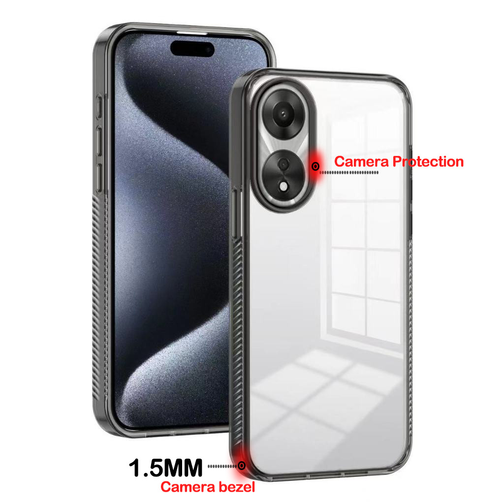 ส่งด่วน เคสโทรศัพท์ แข็งใส สำหรับ Oppo A3X A3Pro A3 4G A60 A38 A18 Reno 11/12 Pro,F A58 A78 041