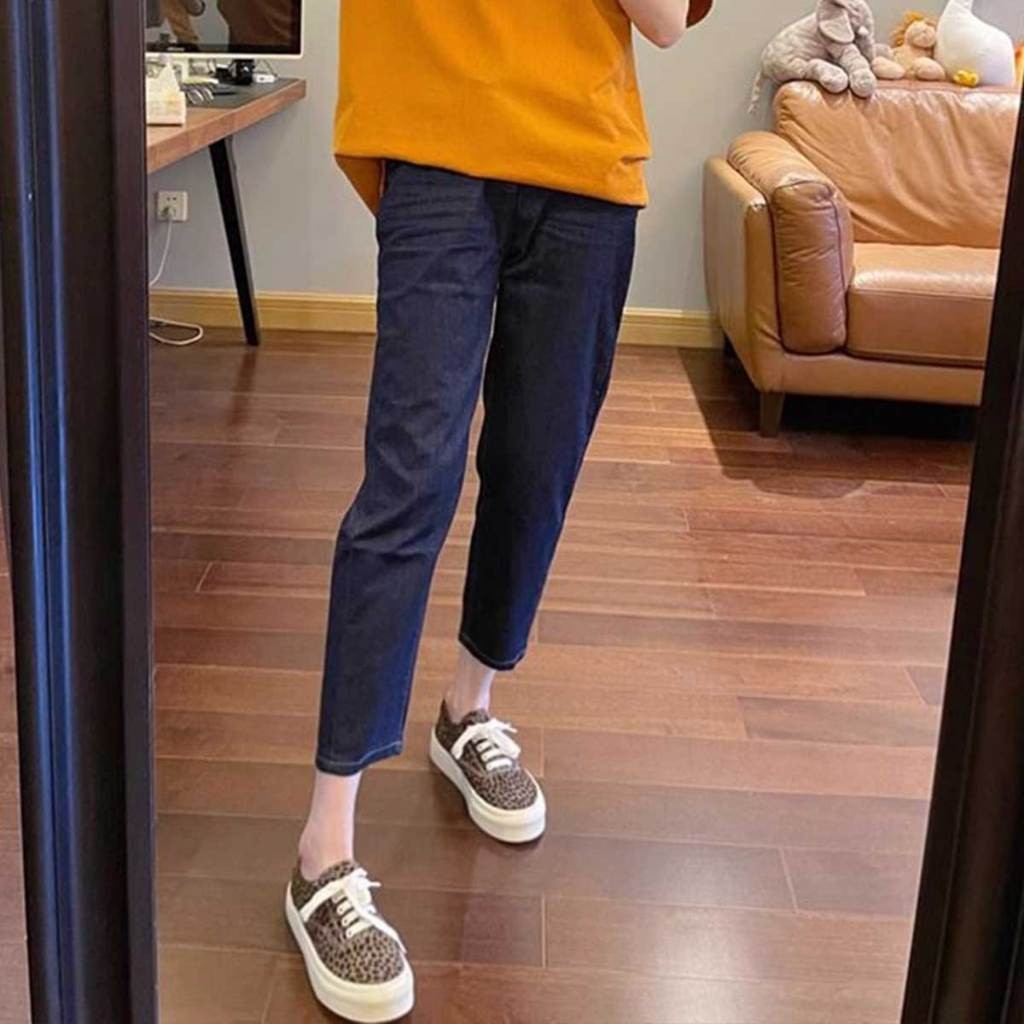 กางเกงยีนส์คนท้องขากระบอก สำหรับหน้าร้อนและฤดูใบไม้ร่วง - รูปที่ 6
