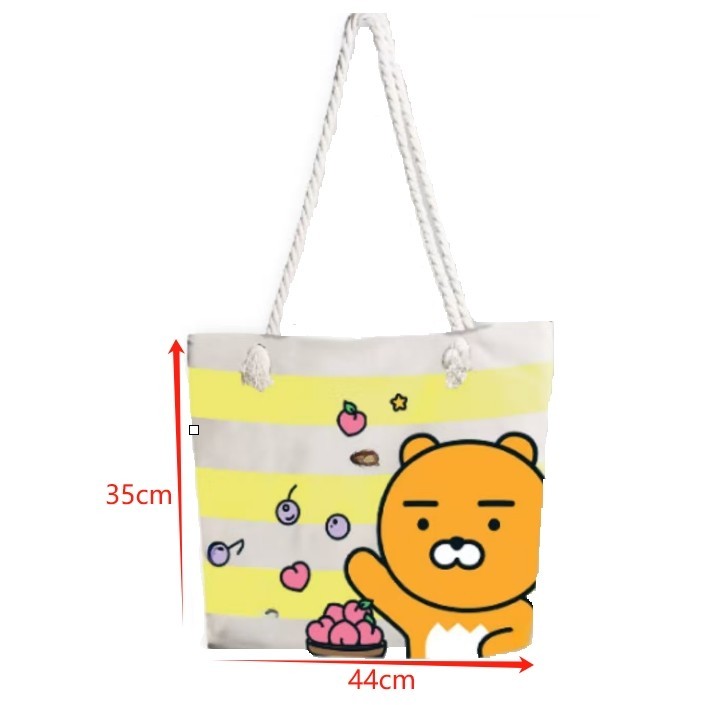 Watsons x Kakao Friends Canvas Beach Bag Totel Bag