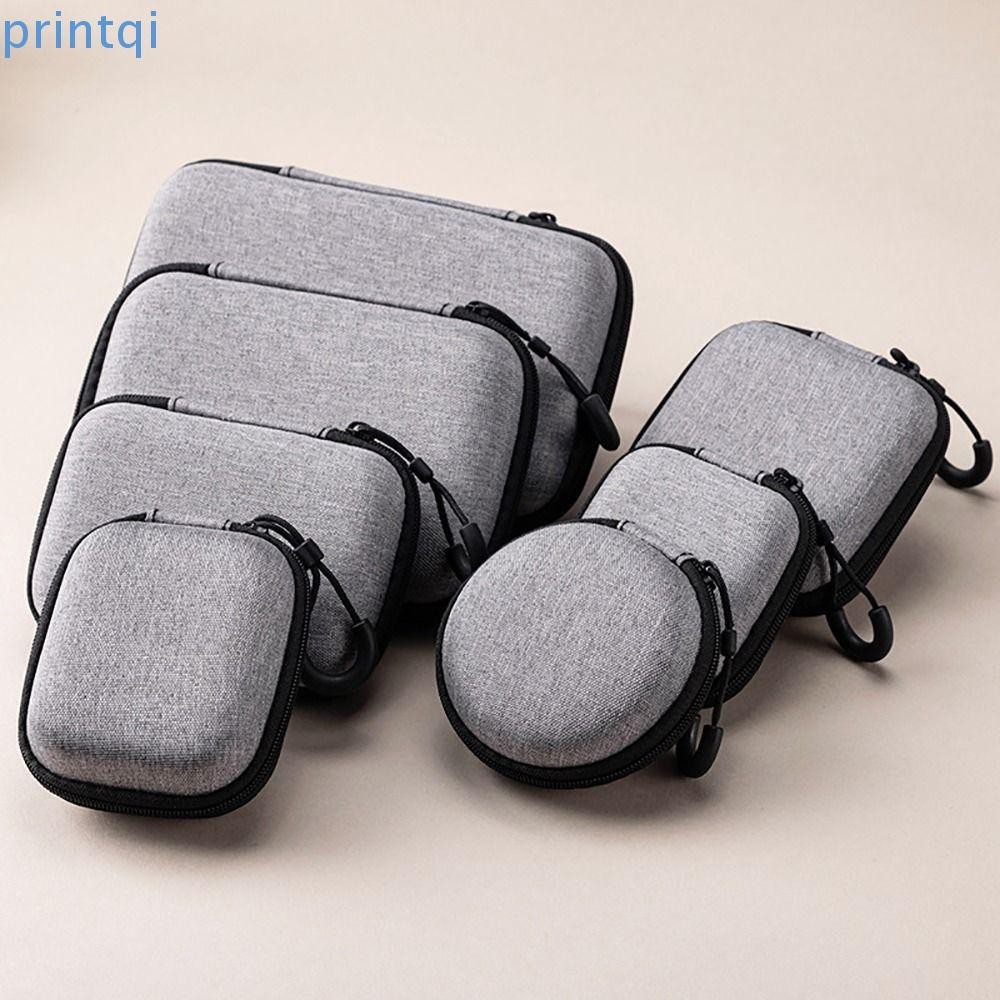 Printqi 1 ชิ้นซิปหูฟัง,แบบพกพา Mini EVA กระเป๋าเก็บ,ทนทานอุปกรณ์เสริมดิจิตอลหูฟัง/โทรศัพท์/สายชาร์จสําหรับ Airpod กระเป๋ากระเป๋าถือ