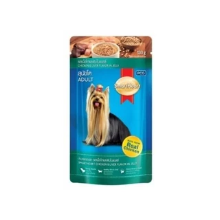SmartHeart อาหารเปียกสุนัข ครบสูตร Pouch เพาซ์สมาร์ทฮาร์ท ขนาด 120-130 กรัม