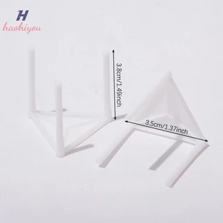 <haohiyou> 100 ชิ้น Pizza Saver Stands Fixing Rack ผู้ถือพิซซ่าพิซซ่าบรรจุขาตั้งกล้องพลาสติก Stack