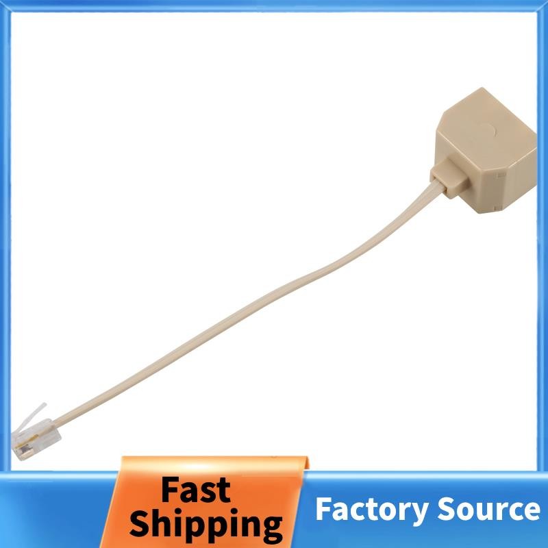โทรศัพท์ RJ11 Male Line to Double RJ11 Female Jack Filter Splitter Adapter