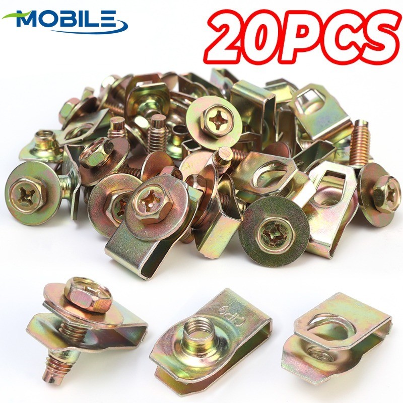 [ที่โดดเด่น] สกรูยึดตัวเองยึด-ปะเก็นหัวเข็มขัดสกรูรูปตัวยู-สลักเกลียวโลหะและคลิปน็อต-ป้องกันสนิมป้องกันการกัดกร่อน-เครื่องยนต์กันชนพิทักษ์-อุปก