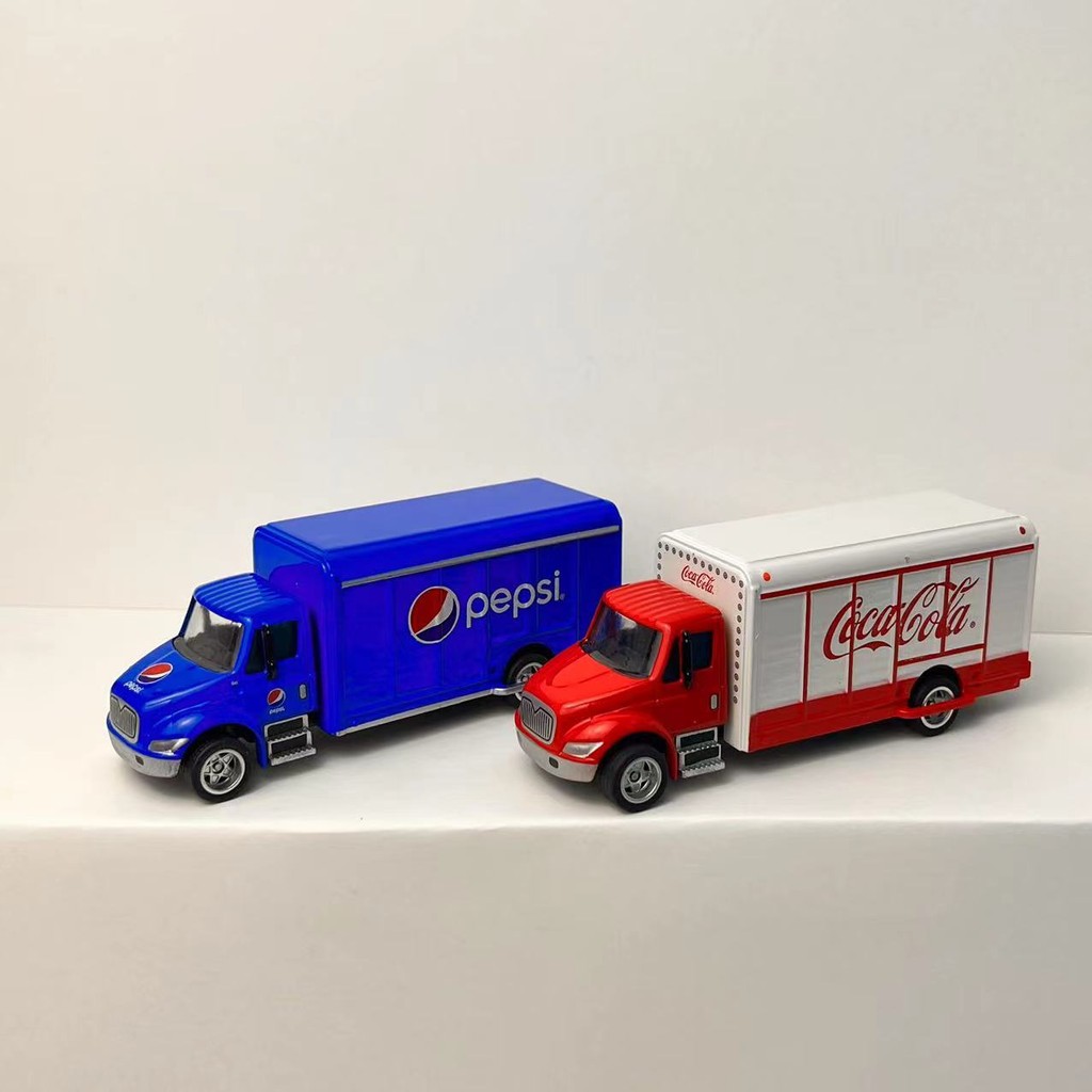 Pepsi-Cola Coca-Cola Christmas Mini Transporter Truck Container Truck Model Peripheral Commemorative