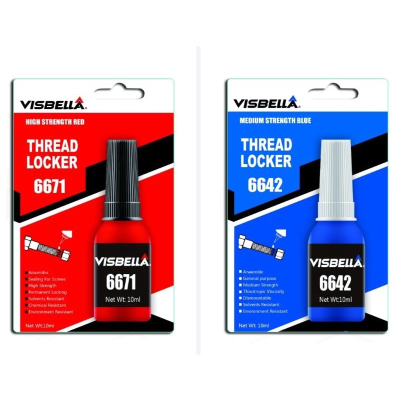 Visbella Locktite น้ำยาล็อคเกลียว กันคลาย ยึด น็อต สกรู thread locked เพิ่มความแข็งแรง เพิ่มประสิทธิภาพการยึดติด