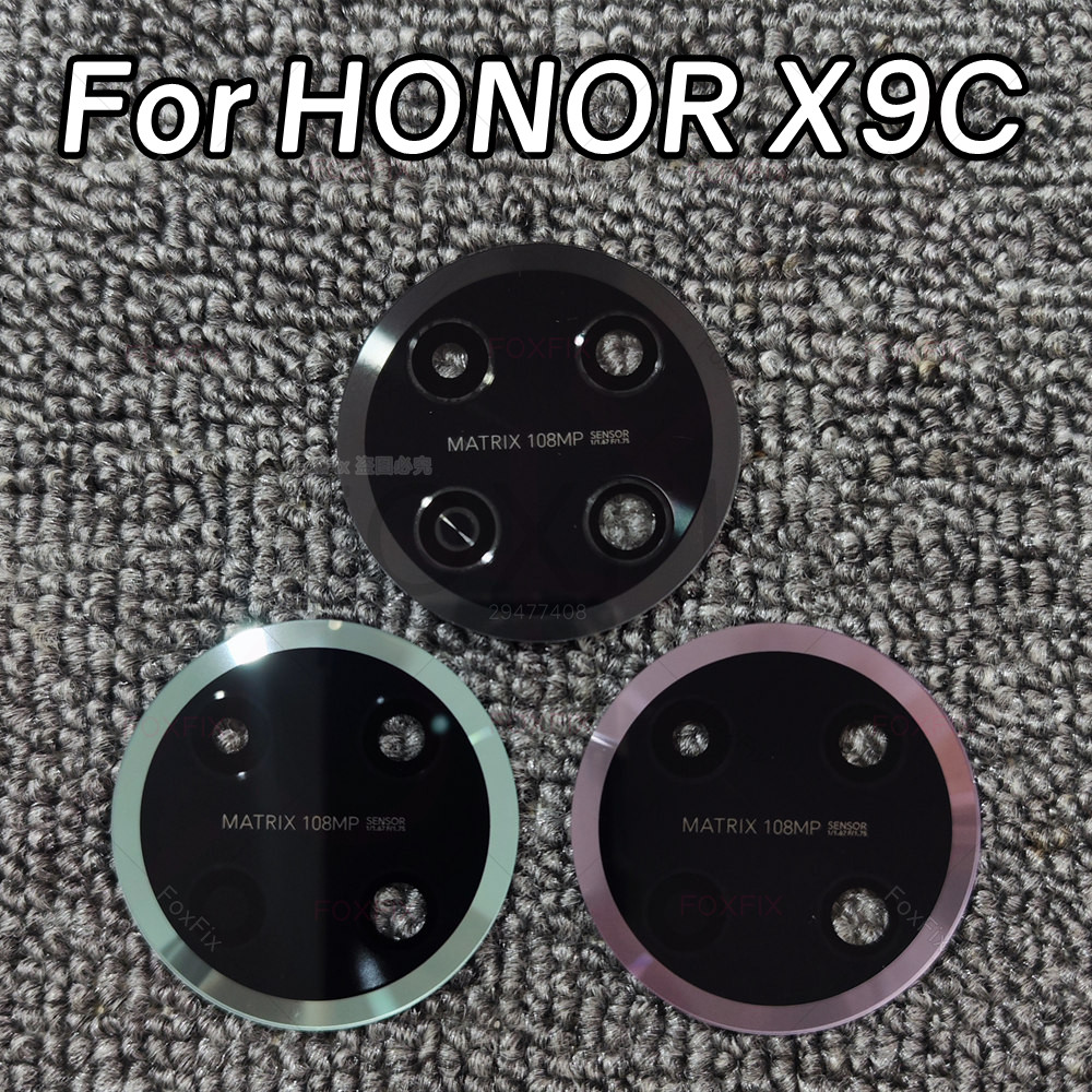 เลนส์กล้องด้านหลังสําหรับ HONOR X9C 5G BRP-NX1 ฝาครอบกล้องเปลี่ยน + สติกเกอร์กาว