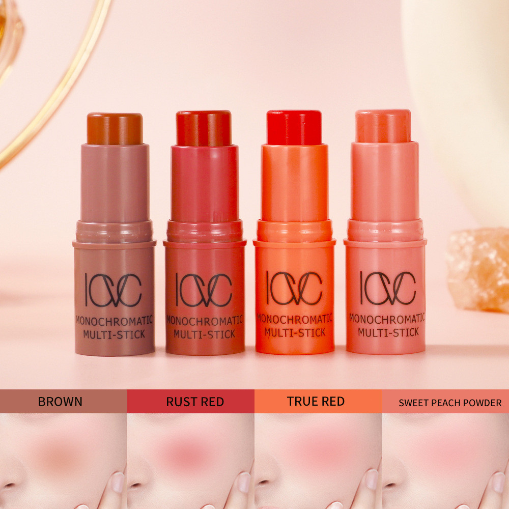 ICVC บลัชออนติด ครีมสีสวย บรัชออน ปัดแก้ม อิ่มตัวตามธรรมชาติ เนื้อดี สีสวย สามมิติ ติทนนาน กันน้ำ