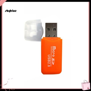 [Sy] อะแดปเตอร์การ์ดรีดเดอร์ USB 20 TF T-Flash แบบพกพา สําหรับคอมพิวเตอร์ แล็ปท็อป PC