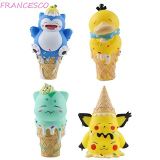 Francesco โมเดลฟิกเกอร์ ปิกาจู ไอศกรีม Snorlax Pikachu ของสะสม สําหรับเด็ก