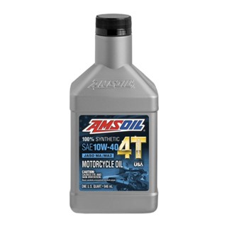 น้ำมันเครื่อง Amsoil 10W-40 100% Synthetic4T perfomance motorcycle Oil 1ลิตร