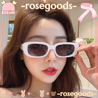 Rose Y2K แว่นตากันแดด 90s UV400 ป้องกันรังสียูวี สไตล์เรโทร สําหรับผู้หญิง ผู้ชาย