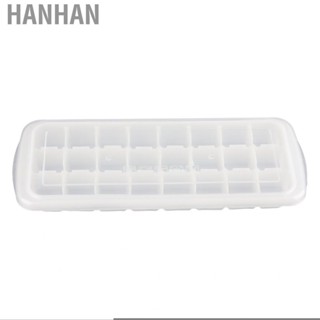 Hanhan 24‑Grid Ice Mold Tray W/Sealed Cover Food‑Grade Flexible Silicone Mould