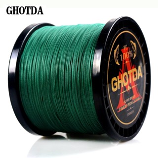 Ghotda สายเบ็ดตกปลา 300 ม. 500 ม. 1000 ม. 8 เส้น 13-119 ปอนด์