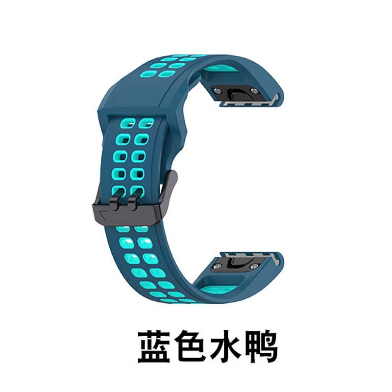 สายนาฬิกาข้อมือซิลิโคน หัวเข็มขัดคู่ 20 22 26 มม. สําหรับ Garmin Approach S70 47 มม. 42 มม. Epix Pro 51 มม.