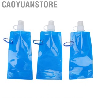 Caoyuanstore Collapsible Water Bottles Leakproof Practical Folding Drinking Bottle Blue for Cycling Camping Walking