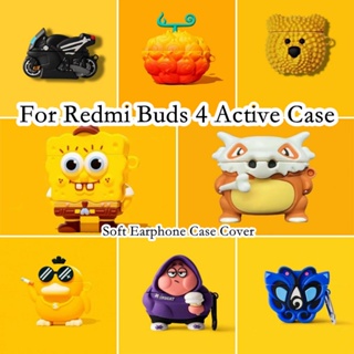 【จัดส่งรวดเร็ว】เคสหูฟัง แบบนิ่ม ลายการ์ตูน สําหรับ Redmi Buds 4 Redmi Buds 4