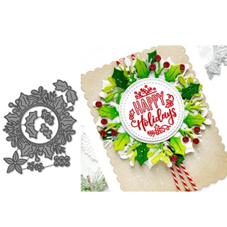 แม่แบบโลหะคาร์บอนตัดกระดาษ ลายคริสต์มาส สําหรับตกแต่งสมุดภาพ การ์ด DIY