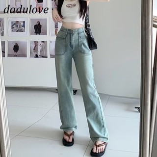 DaDulove💕 New American Ins High Street Retro Washed Jeans Niche High Waist Straight Pants plus Size Trousers