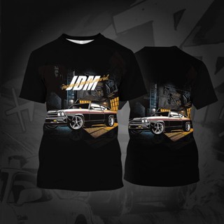 เสื้อยืดแขนสั้นลําลอง พิมพ์ลายรถยนต์ Jdm Ae86 สไตล์ญี่ปุ่น แนวสตรีท สําหรับผู้ชาย 2023