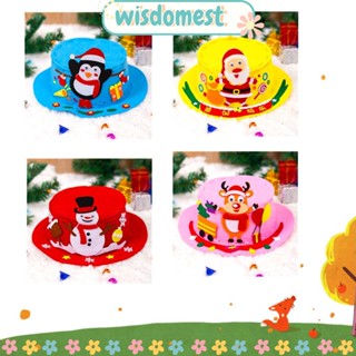 WISDOMEST หมวกคริสต์มาส แฮนด์เมด ของขวัญคริสต์มาส สําหรับเด็ก