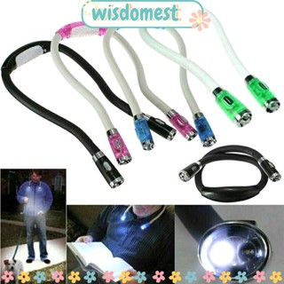 WISDOMEST ไฟฉาย LED รูปเตียงนอน แบบยืดหยุ่น สร้างสรรค์ สําหรับกลางคืน