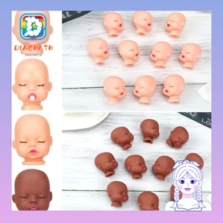 Diachath อะไหล่หัวตุ๊กตา ขนาดเล็ก แฮนด์เมด DIY สีแดง สีชมพู 10 ชิ้น