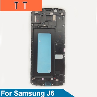  กรอบหน้าจอ LCD ด้านหน้า สําหรับ Samsung Galaxy J6 2018 J600 J600F