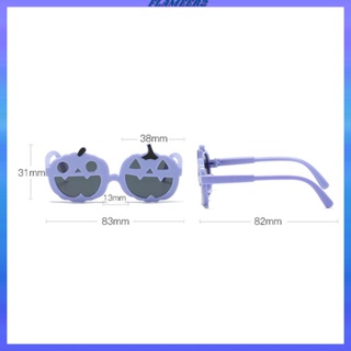 [Flameer2] แว่นตากันแดด ลายฟักทองฮาโลวีน สําหรับสัตว์เลี้ยง สุนัข แมว