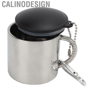 Calinodesign Camping Coffee Mug Heat Preservation  Insulated Mugs With Connection Buckle for Backpacking  Hiking Outdoor