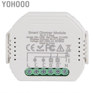 Yohooo 2CH WiFi Smart Switch Module APP  Mount 90‑250V