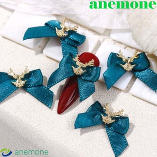 Anemone กระดิ่ง รูปโบว์ คริสต์มาส 3D สําหรับตกแต่งเล็บ