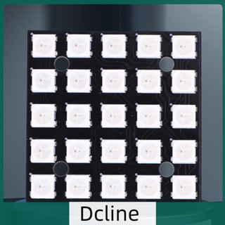 [Dcline.th] Ws2812b บอร์ดทดลองโคมไฟ LED RGB 5*5 Bit 5050