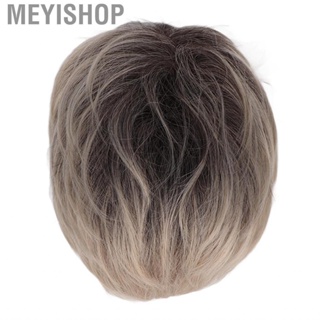 Meyishop Synthetic Short Wig  Gradient Women Comfortable Tangle Free High Temperature Silk for Daily Use