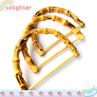 SOLIGHTER หูหิ้วกระเป๋า แบบไม้ไผ่ พร้อมหัวเข็มขัด DIY