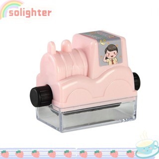 Solighter แสตมป์ลูกกลิ้งตัวเลข PVC สําหรับฝึกคณิตศาสตร์