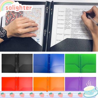 Solighter แฟ้มโฟลเดอร์พลาสติก แบบตั้งได้ สําหรับจัดระเบียบ