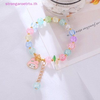 SANRIO Strongaroetrtu สร้อยข้อมือคริสตัล สไตล์เกาหลี สําหรับเด็กผู้หญิง นักเรียน