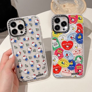 Casetify Co เคสโทรศัพท์มือถือแบบแข็ง ลายคิตตี้ หรูหรา สําหรับ iPhone 14 13 12 11 Pro Max