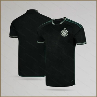 Qy 2023-2024 เสื้อยืดลําลอง แขนสั้น คอกลม พิมพ์ลาย Celtic Away Jersey พลัสไซซ์