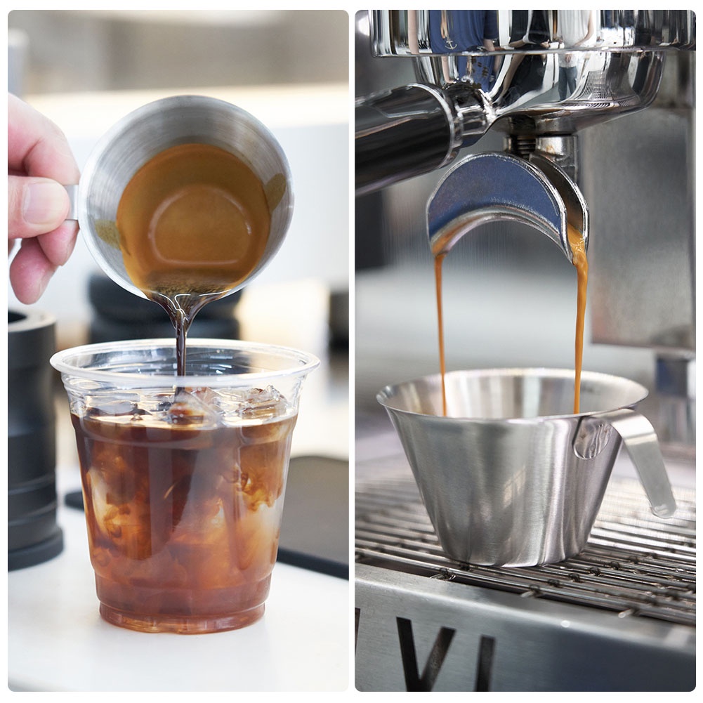 ☕ 90ml ถ้วยช็อตเอสเพรสโซ่ ช็อตกาแฟ Measuring Cup Stainless Stee - รูปที่ 3