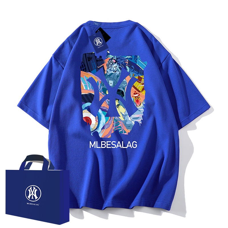 Ny เสื้อยืด คอกลม แขนสั้น ผ้าฝ้าย แฟชั่นฤดูร้อน สําหรับผู้ชาย