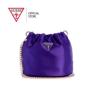 GUESS กระเป๋าสะพายผู้หญิง รุ่น EG876578 VELINA POUCH สีม่วง