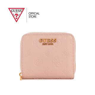 GUESS กระเป๋าสตางค์ รุ่น PA850037 LAUREL SLG SMALL ZIP AROUND สีชมพู