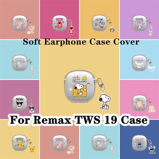 【Case Home】เคสหูฟัง แบบนิ่ม ลายการ์ตูนปิกาจู และสุนัขยูกุย สําหรับ Remax TWS 19