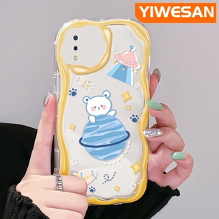 เคสโทรศัพท์มือถือแบบนิ่ม ใส กันกระแทก ลายการ์ตูนหมีโลก สําหรับ VIVO Y93 Y93s Y91 Y91i Y95