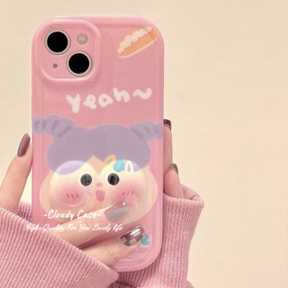 เคสโทรศัพท์มือถือ ซิลิโคนนิ่ม กันกระแทก ลายผู้หญิงสวย บีบได้ สําหรับ iPhone 15 XR 14 13 11 12 Pro Max 8 7 6 Plus SE 2020 XS Max