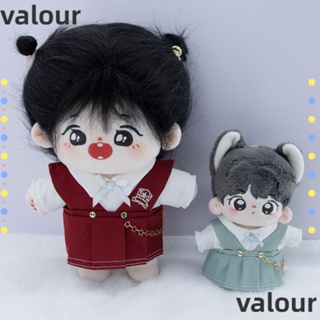 Valour ชุดยูนิฟอร์มตุ๊กตา ผ้าฝ้าย ขนาดเล็ก 10 20 ซม. 5 สี 1 ชุด