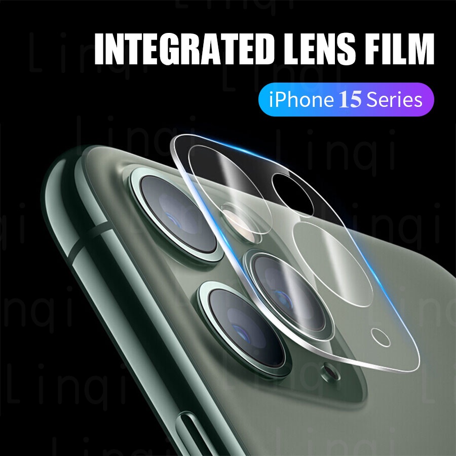 ฟิล์มกระจกนิรภัยกันรอยหน้าจอ เลนส์กล้องด้านหลัง สําหรับ iPhone 15 14 13 12 11 Pro Max 15 14 Plus 12 13 mini