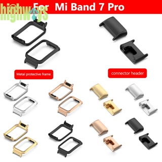 อะแดปเตอร์เชื่อมต่อสายนาฬิกาข้อมือ สเตนเลส แบบเปลี่ยน สําหรับ Xiaomi Mi Band 7 Pro [highways.th]